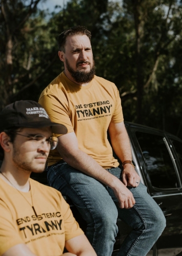 Mike and Elijah - tyranny shirt